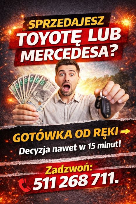 Skup aut toyota mercedes corolla sprinter hilux kaczka avensis vario