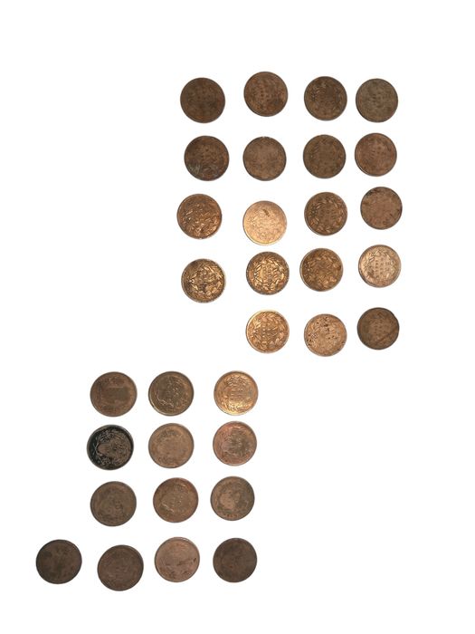 Lote moedas D. Carlos e D Luiz