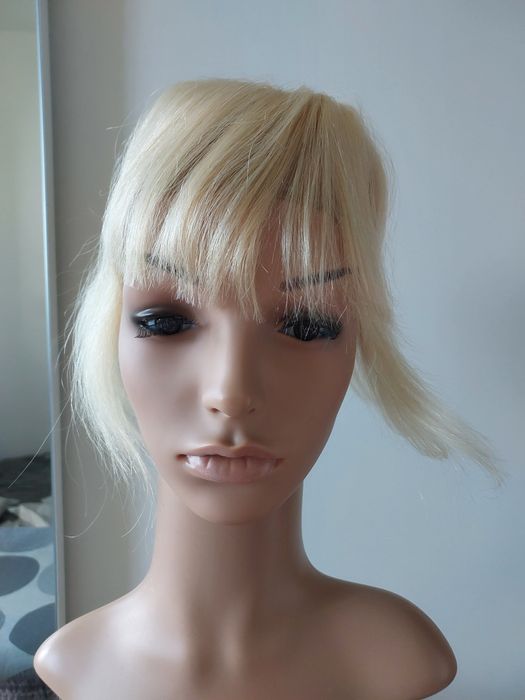 Toper, włosy naturalne,  blond jasny