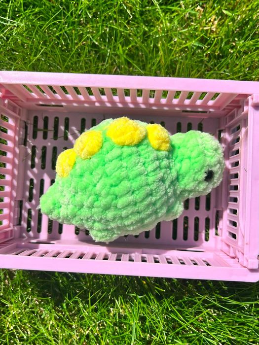 maskotka dinozaur mini szydełko
