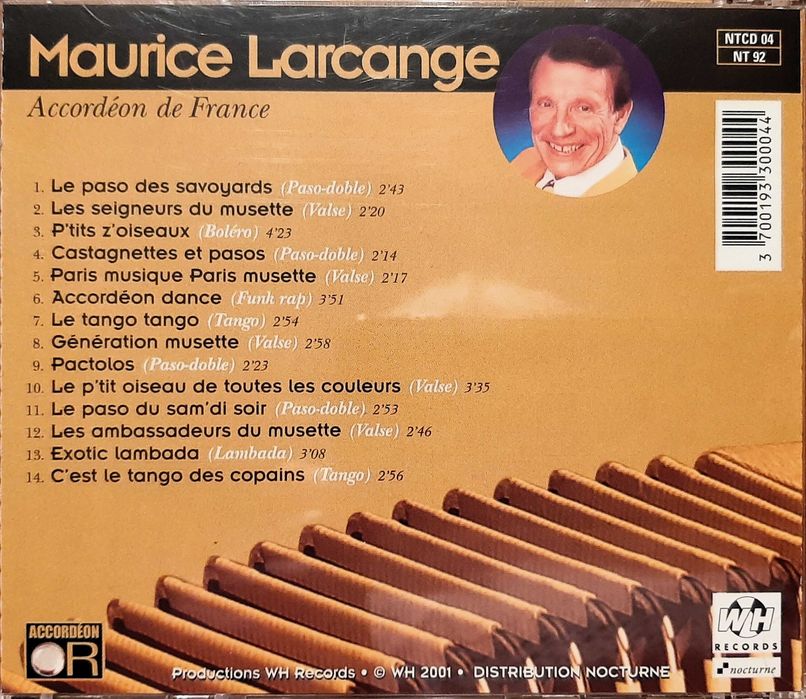 Muzyka taneczna seria Dancing with … i francuski akordeon Larcange 4CD