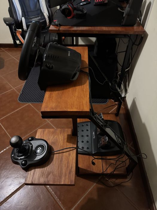 Logitech g29+shifter+suporte