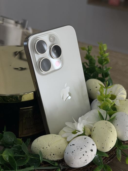 Used IPHONE 15 Pro 128 White Titanium Neverlock  Дорошенка,28 ,IGrand