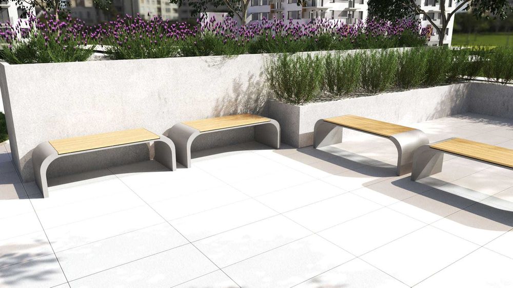 Ławka betonowa |nowoczesny design|ogrodowa|beton architektoniczny