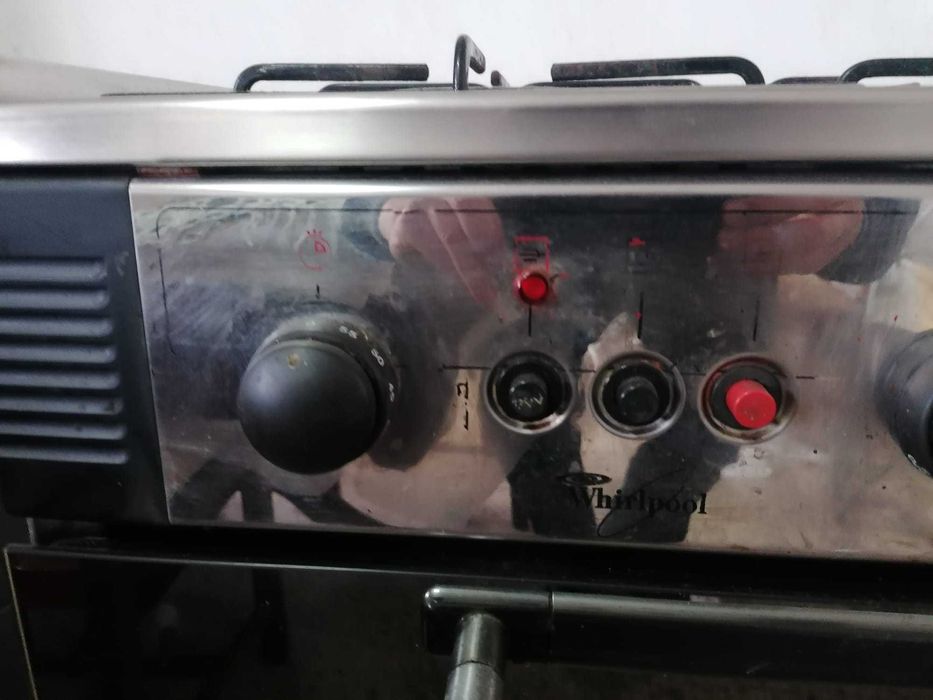 Fogão de 90 cm Inox 5 Queimadores (Pouco Uso) Whirlpool