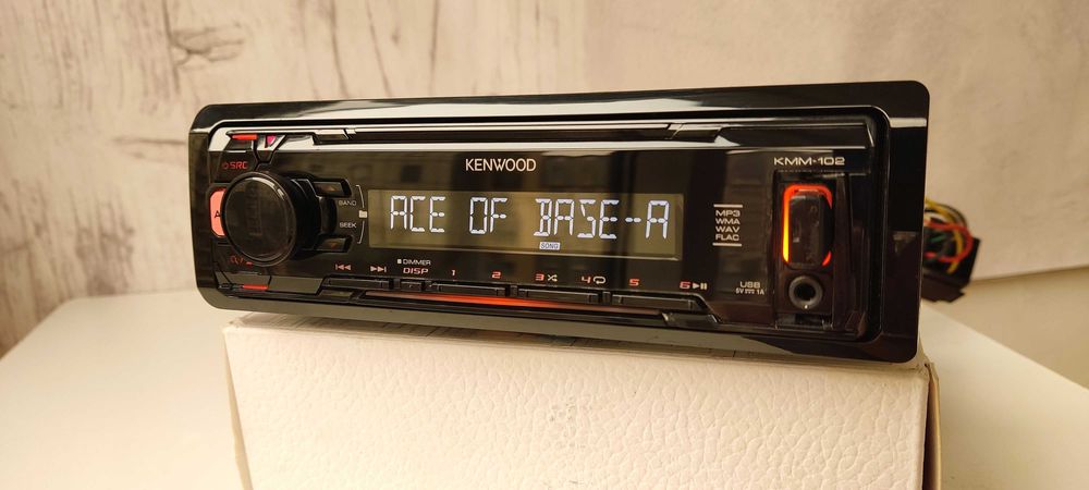 Kenwood KMM-102AY с Bluetooth MOSFET 4x50 магнитола - оригинал!