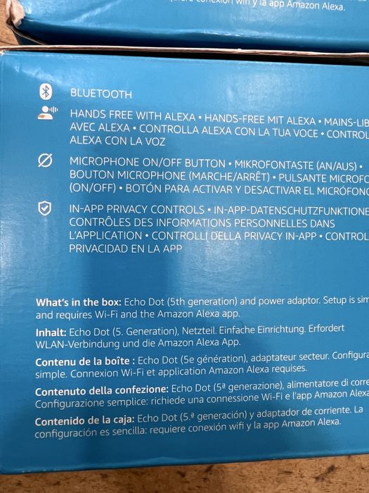 Conjunto de 2 Amazon Echo Dot 5ª Geração Bloqueadas