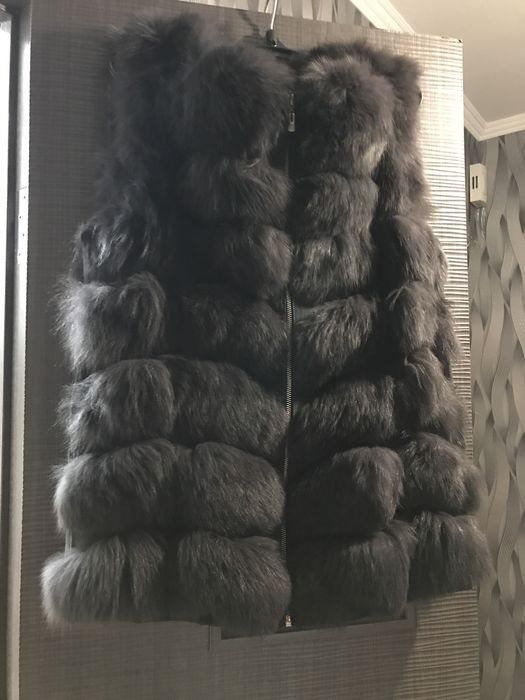 Жилет, натуральный песец