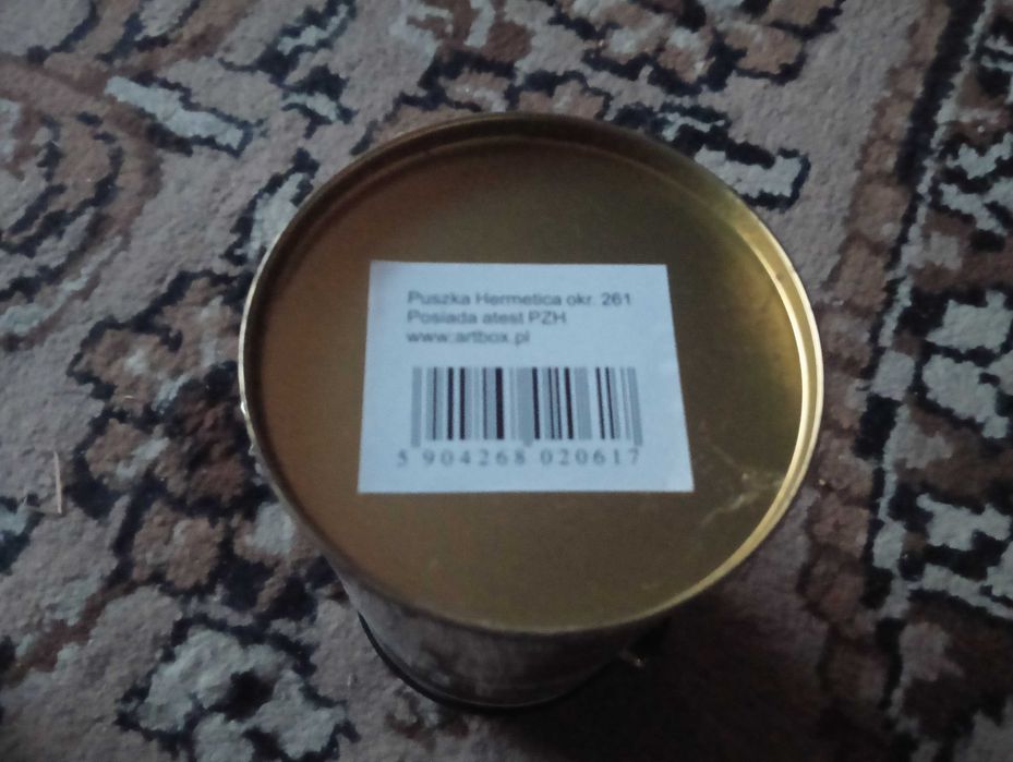 Puszki 4 sztuki z atestem, lata 90