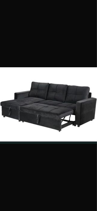 Sofa cama longue chaise com arrumação