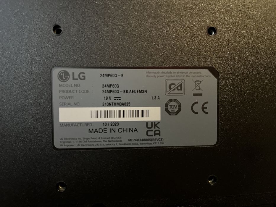 Monitor LG IPS 23.8” FHD 24MP60G