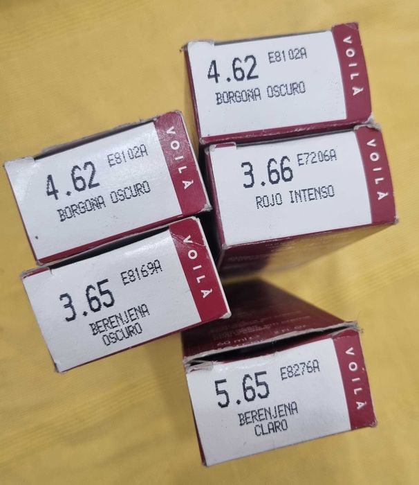 Creme de coloração para cabelo várias cores valor cada