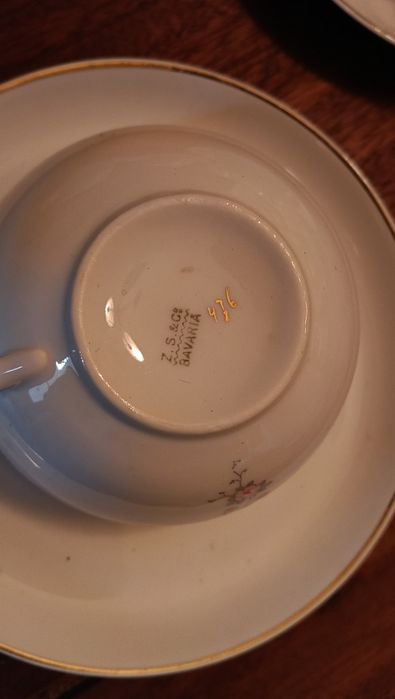 Serviços de chá e café antigos