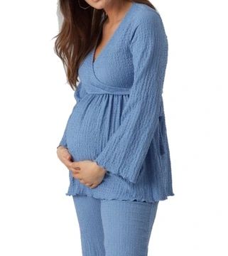 Mamalicious tunika ciążowa niebieska r.46/48