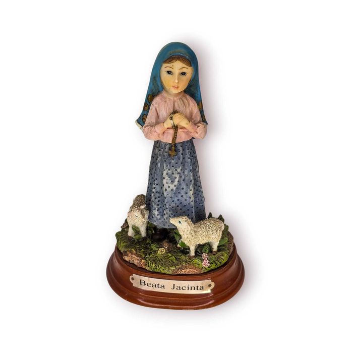 Escultura Religiosa Beata Jacinta– Marfinites LF Portugal–Base Madeira