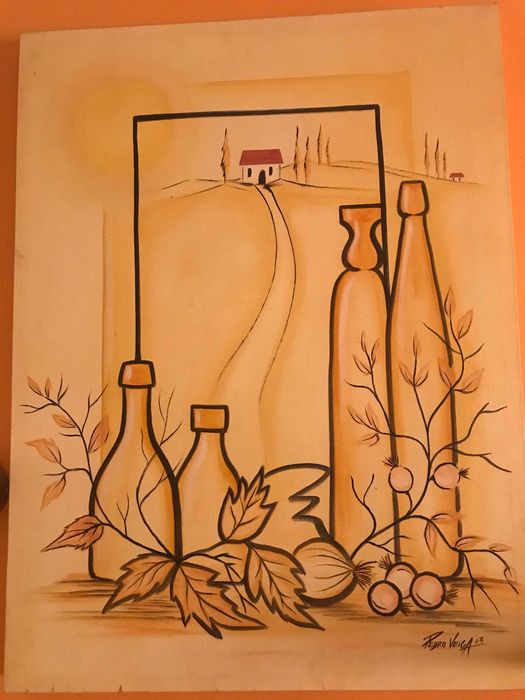 2 Quadros / Telas pintados à mão