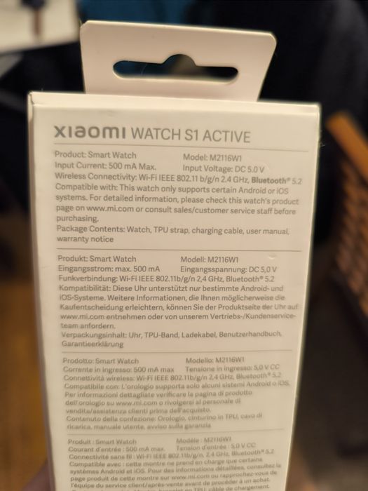 Xiaomi Watch S1 Active (Modelo M2116W) Excelente estado