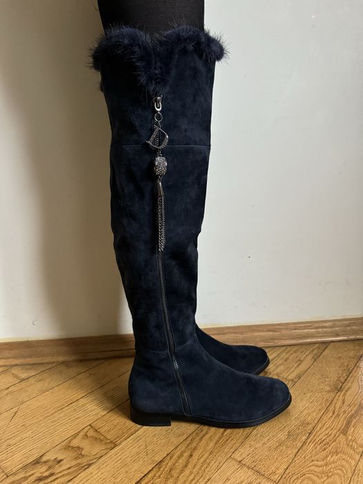 Замшеві сапожки