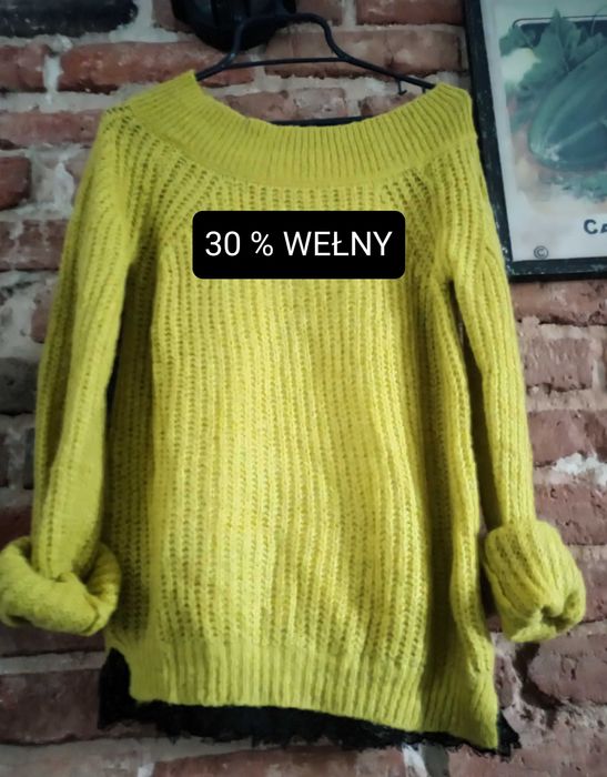 Vintage sweterek z wełną