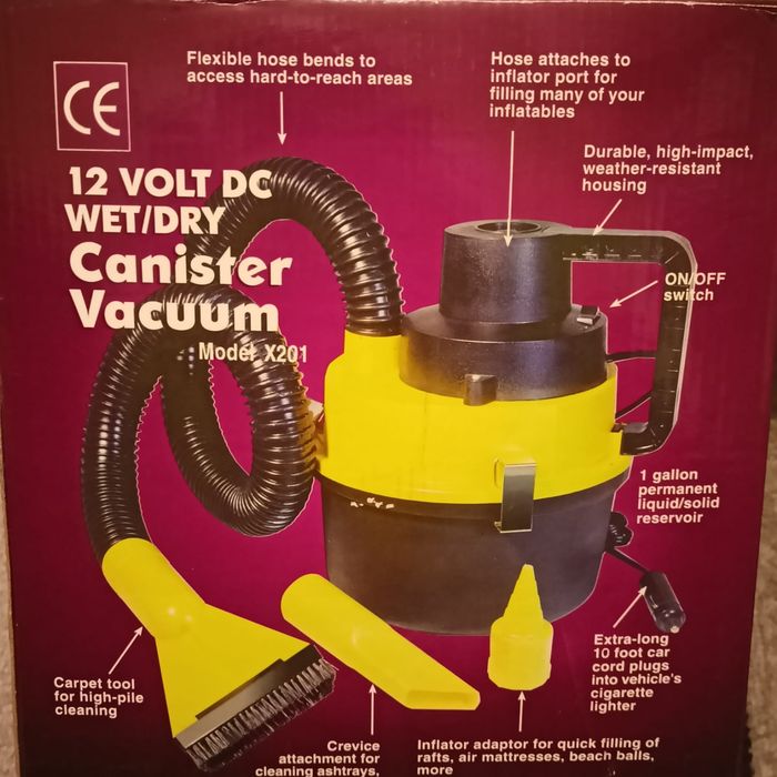 Odkurzacz samochodowy carnister vacuum x201