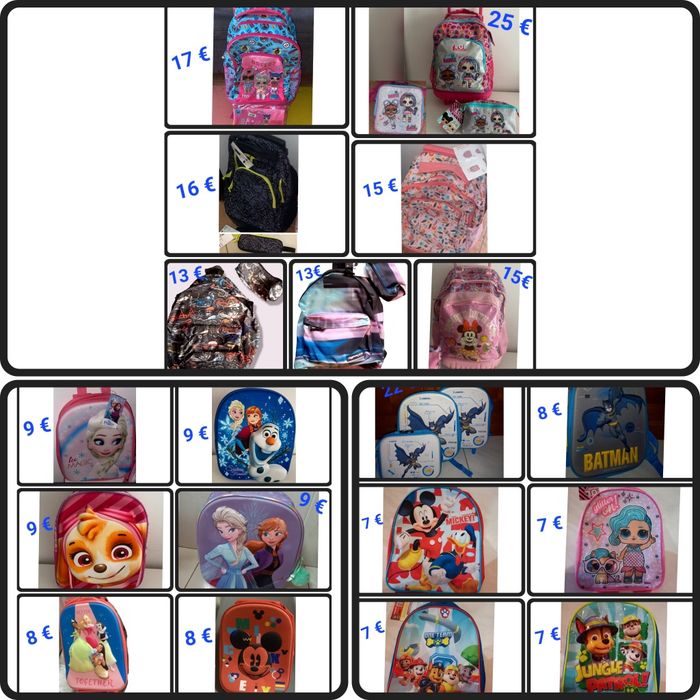 Varias Mochilas novas