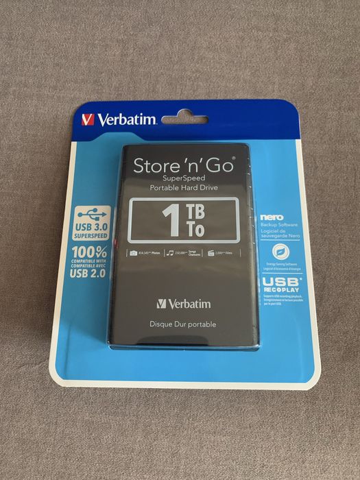 Внешний HDD Verbatim на 1TB