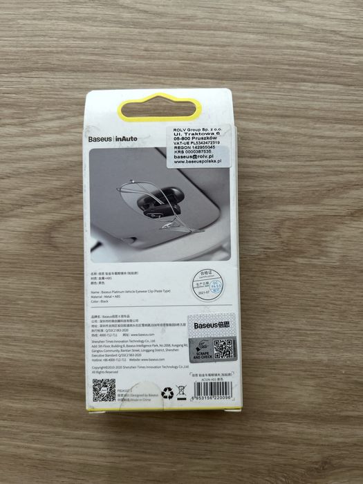 Uchwyt samochodowy na okulary solidny