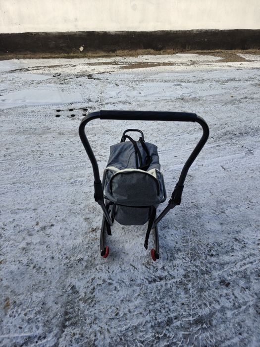 Sanki drewniane z kocykiem