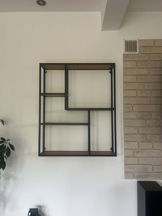 Szafka wisząca loft metal drewno