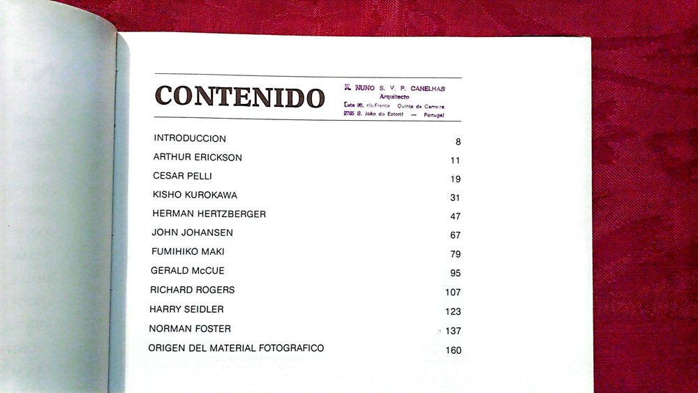 Património, Arquitectura. VARIOS LIVROS