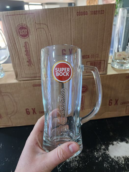 Canecas Super Bock 50cl – Novas Caixa Com 6 Unidades