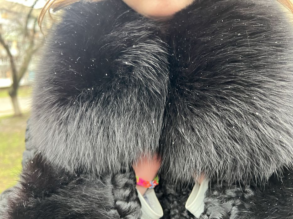 Шуба з натурального хутра вінтаж каракуль