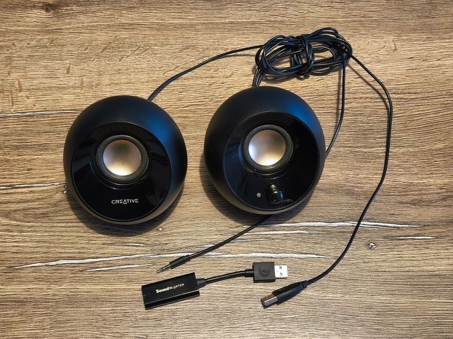 Zestaw głośniki Creative Pebble + karta muzyczna Sound Blaster