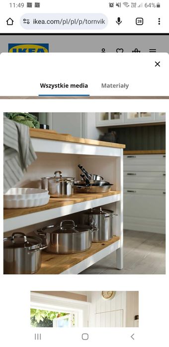 wyspa kuchenna ikea TORNVIKEN  126x77 cm