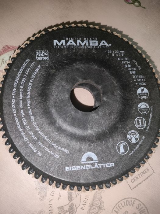 Lamelka Eisenblätter TRIMFIX BLACK MAMBA 125 P 60
