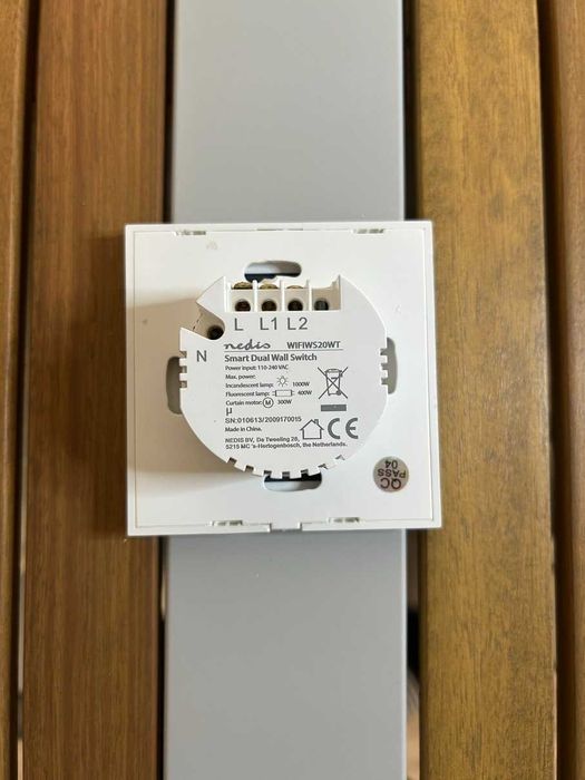 Interruptor Wi-Fi Nedis Smart 2 Botões | Compatível c/ Alexa e Google