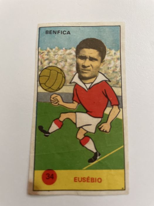 Cromo caramelo Elite 1974 - Eusébio