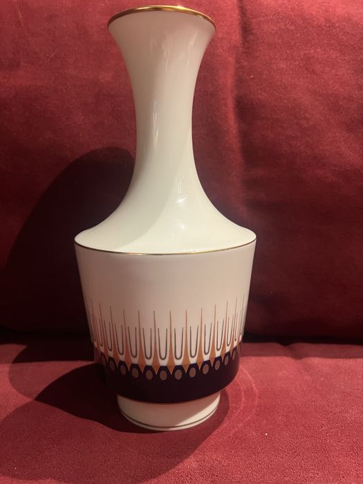 Porcelanowy wazon Edelstein Bawaria Echt Cobalt 24 cm