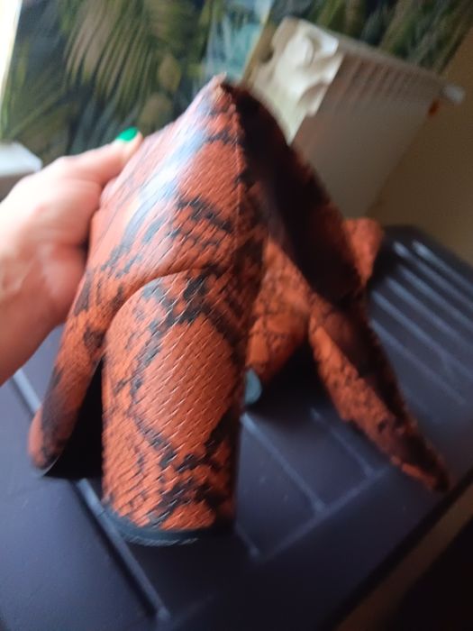 Kozaki damskie wężowa skórka