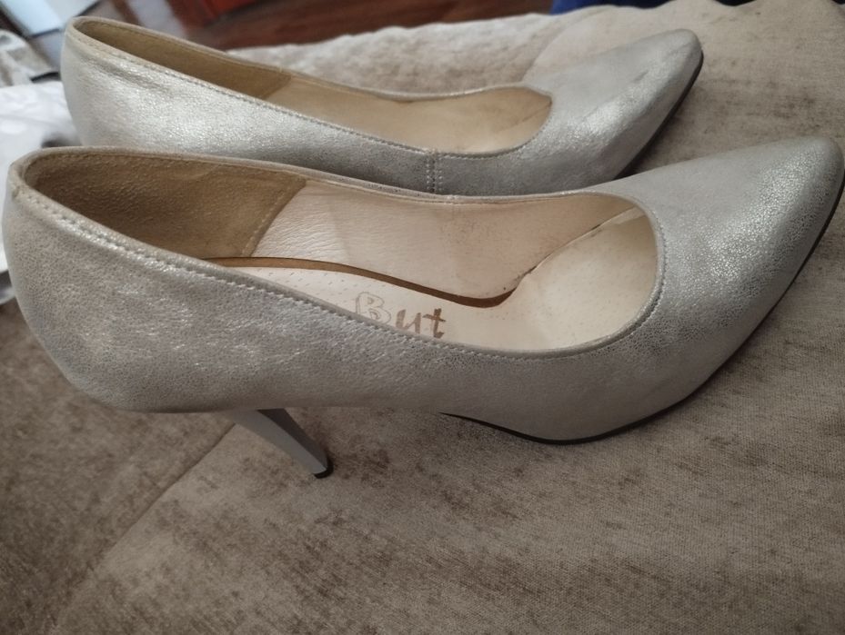 Buty okolicznościowe r37 srebrne