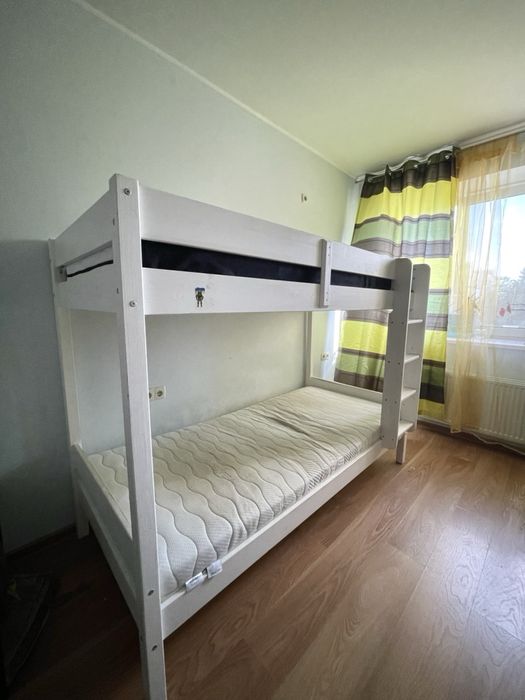 Двоярусне ліжко JYSK VESTERVIG (масив дерева, біле) – Самовивіз Київ