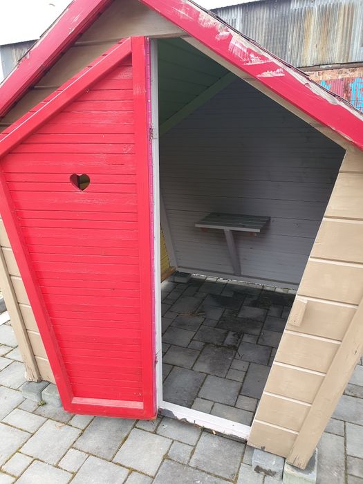 Duży domek dom drewniany dla dzieci do ogrodu plac zabaw