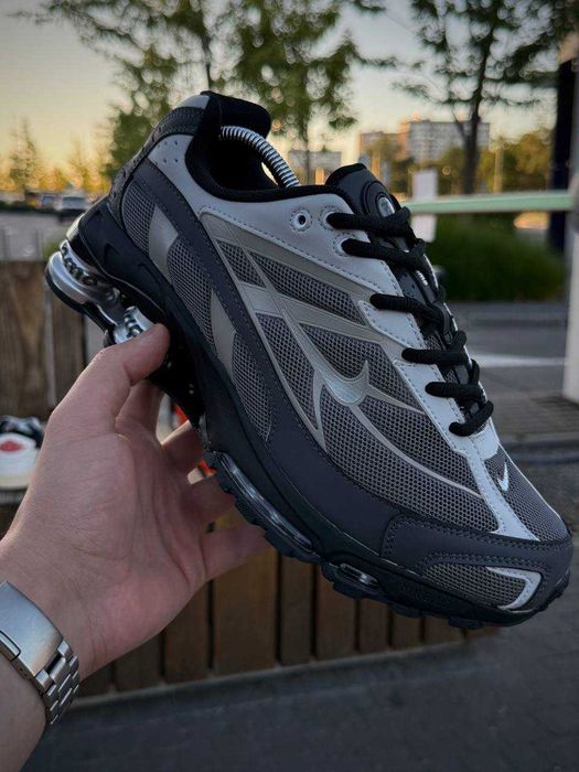 Кросівки Nike SHOX Ride 2 SP X SUPREME, чорно сірі літо осінь р 41, 44, 45