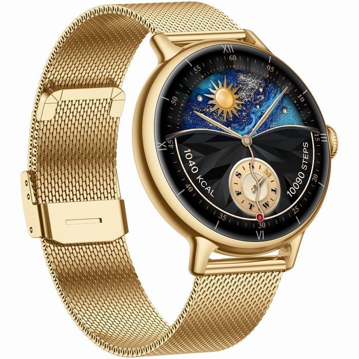 Smartwatch Gravity Złoty Bransoleta + Pasek GT33-2