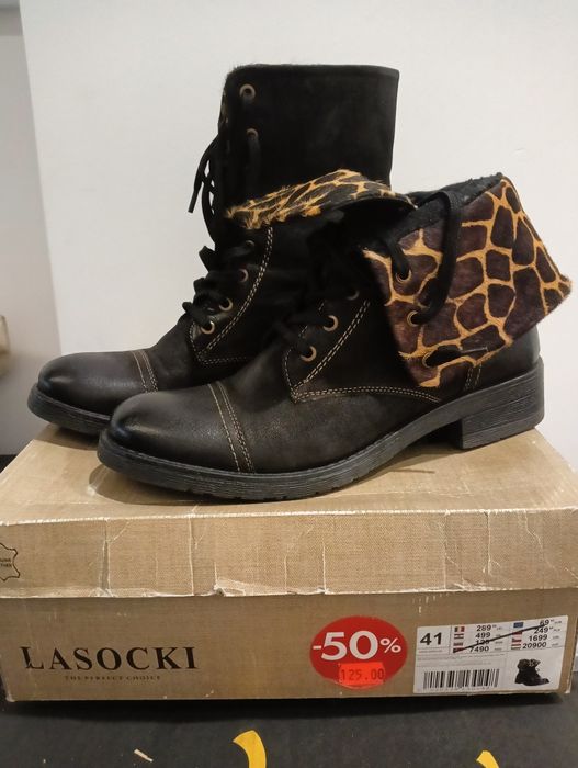 Botki damskie roz 41 lasocki