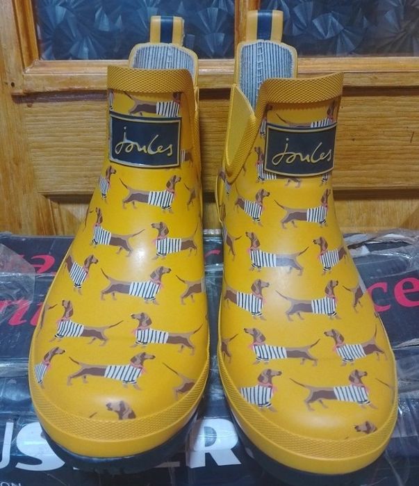 Жіночі жовті гумові чобітки Joules