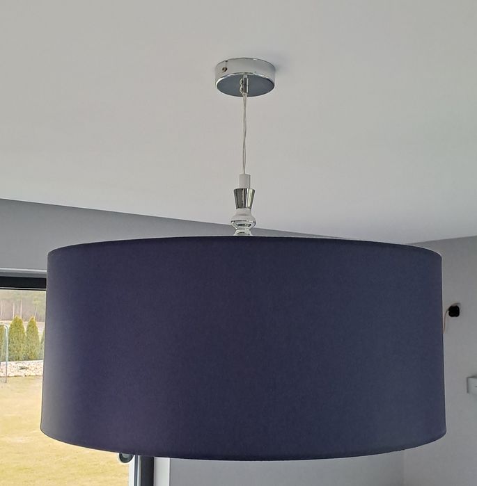 Lampa sufitowa granatowa