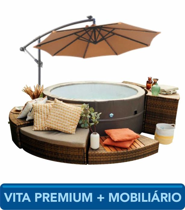 Spa hidromassagem com móveis 1742 € mergulho salgado piscinas e spas