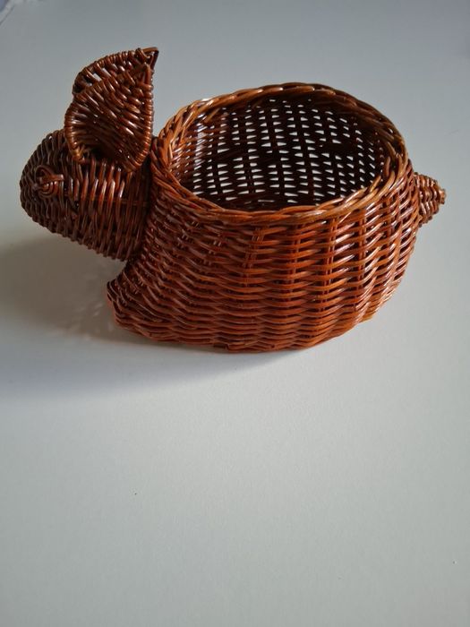 Cesta Elefante Vime - Vintage
