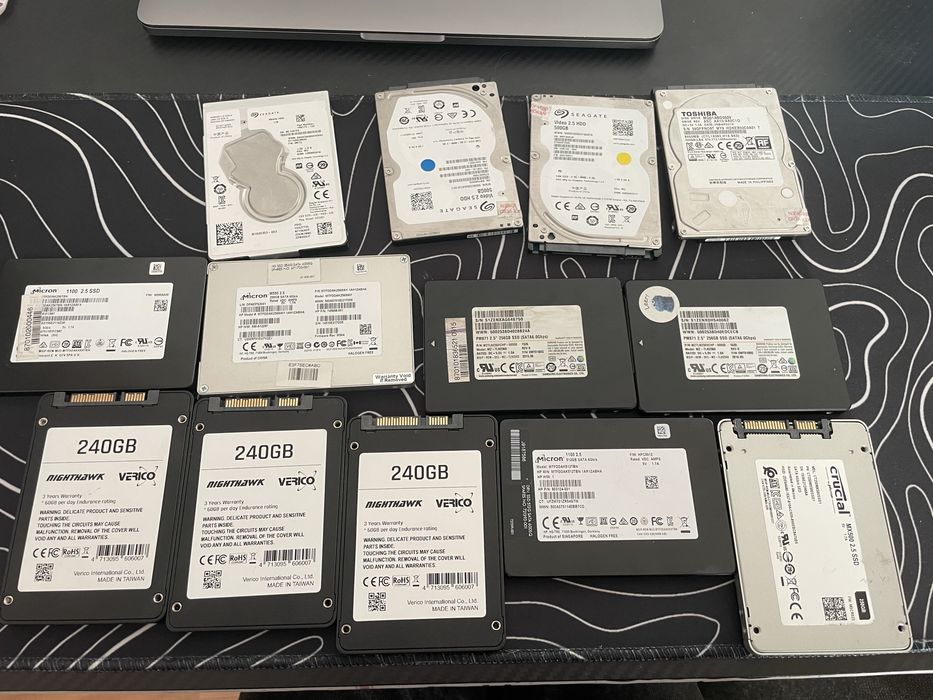 SSD та HDD диски 120gb/256/512gb ,ссд та хдд диски, працюючі